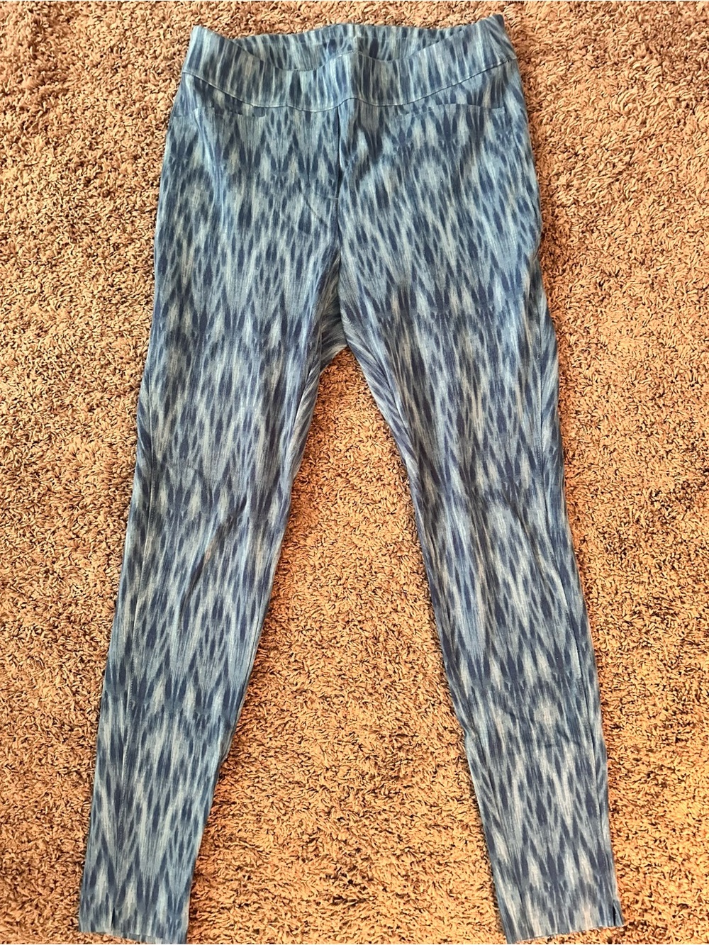 Chico's Blue Patterned Leggings